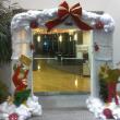 Holiday entryway designed and created for bank by Interior Tropical Gardens